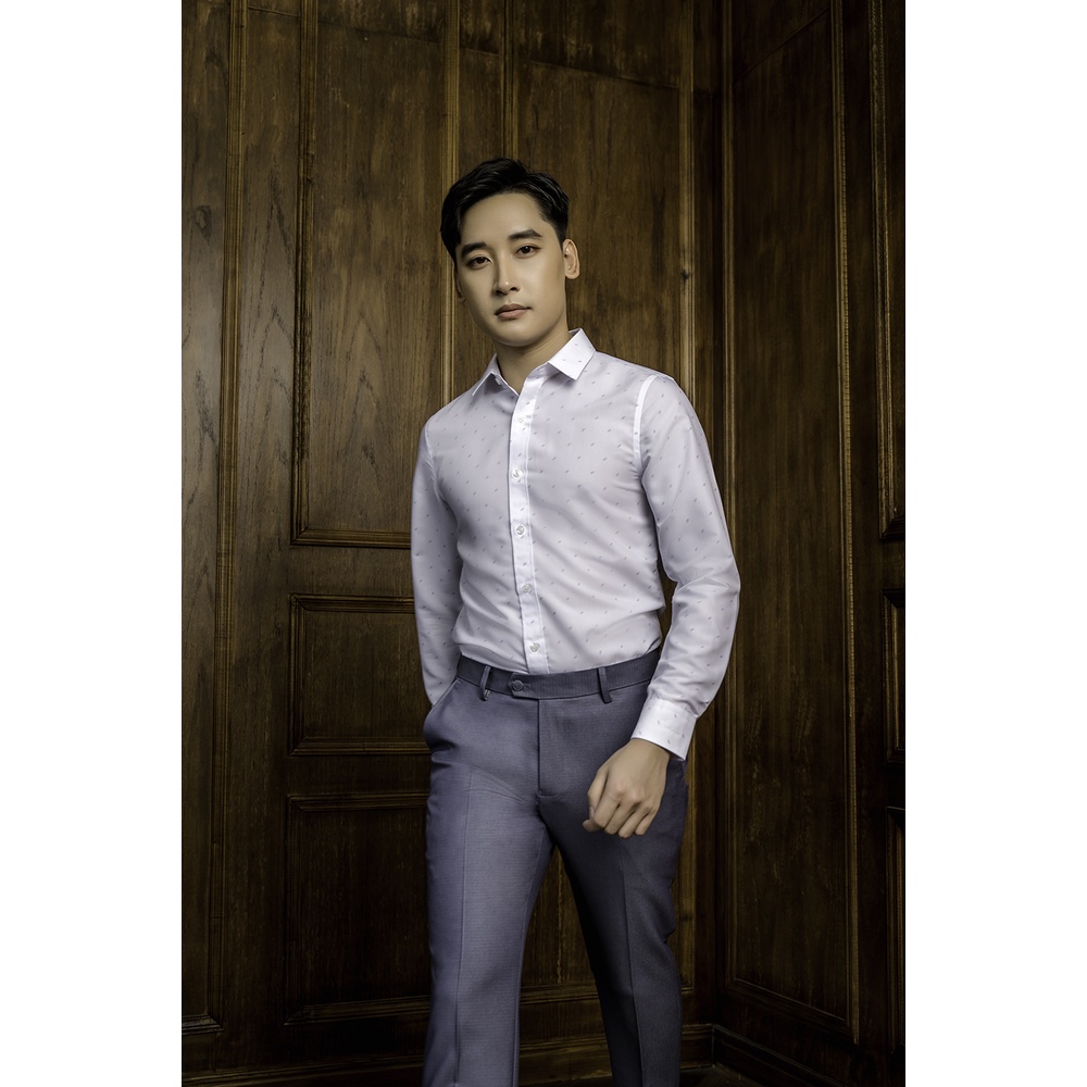 Áo sơ mi nam dài tay SAVANI không nhăn vải MODAL sợi sồi cao cấp phom regular fit kiểu dáng trẻ trung MLS529