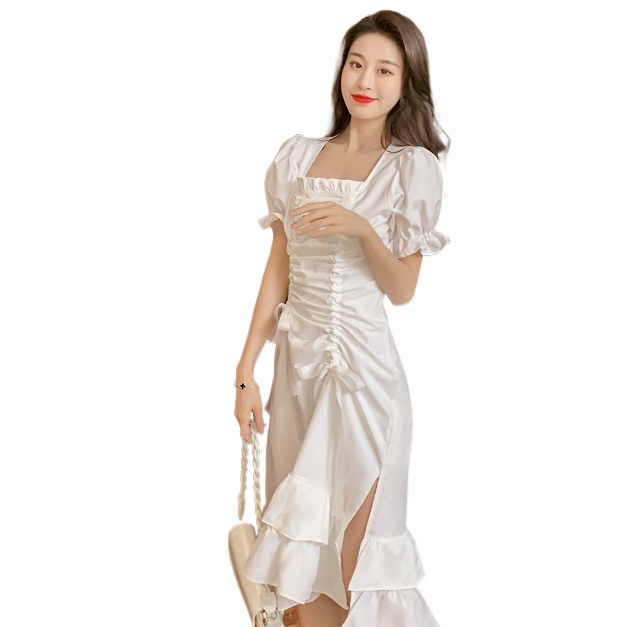 Đầm Lửng Thời Trang Mùa Hè Hàn Quốc Dành Cho Nữ