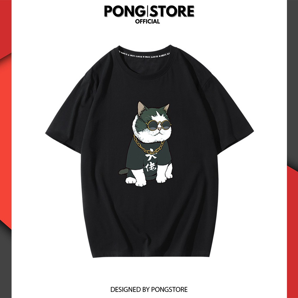 Bộ Hè Nam Mèo Đeo Kính - Đồ bộ thể thao nam Chất Thun Co Giãn Cao Cấp pongshop