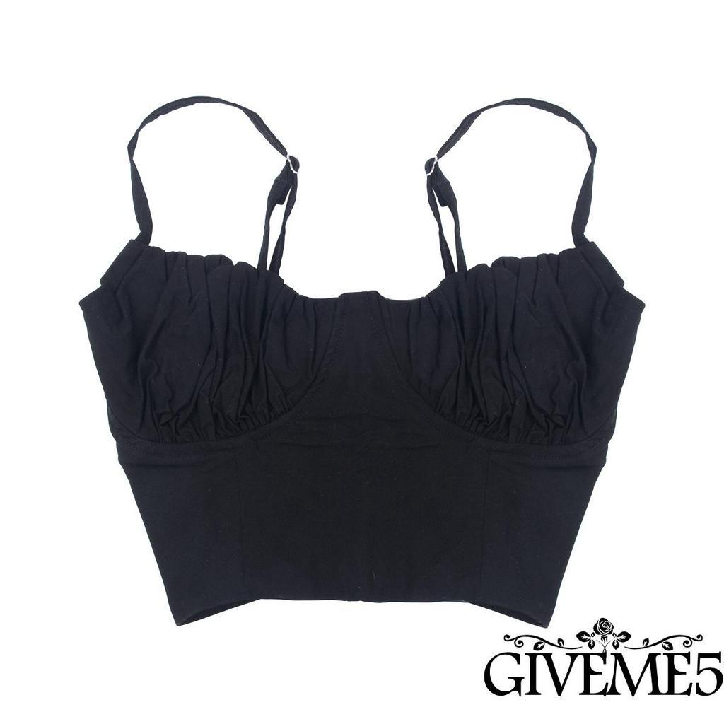 Áo Lửng Hai Dây Màu Trơn Thời Trang Cho Nữ