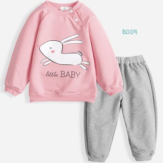 [MỚI] Bộ Quần Áo Nỉ Thu Đông Dài Tay  Cho Bé Trai, Bé Gái Với Thiết Kế Thoải Mái, Đáng Yêu