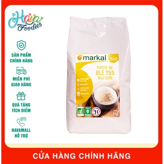 Bột mì trắng đa dụng hữu cơ t55 markal 1kg - organic white wheat flour