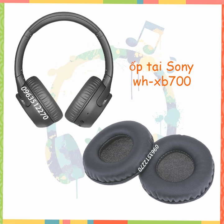 Đệm thay thế cho tai nghe Sony WH_XB700_1 cặp đệm tai nghe sony xb700