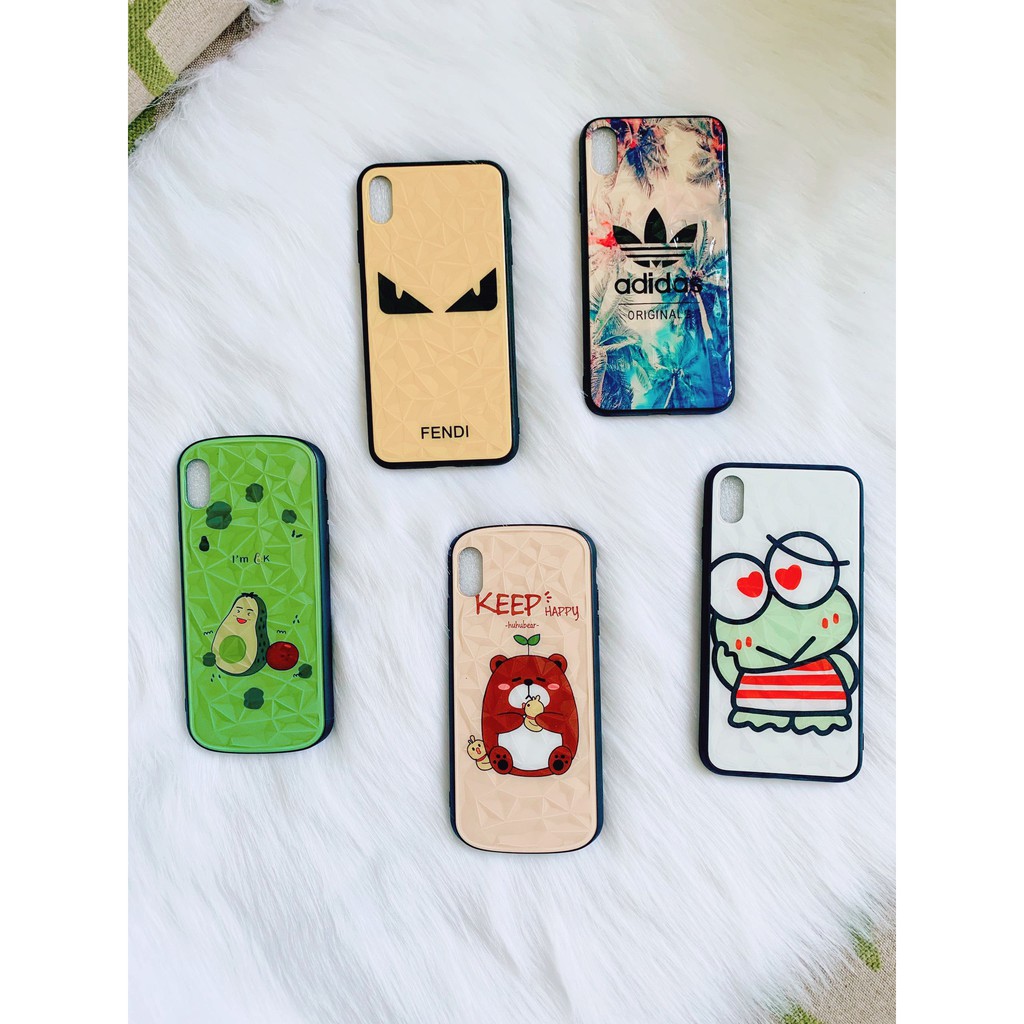 Ốp lưng Iphone XS Max vân kim cương cao cấp