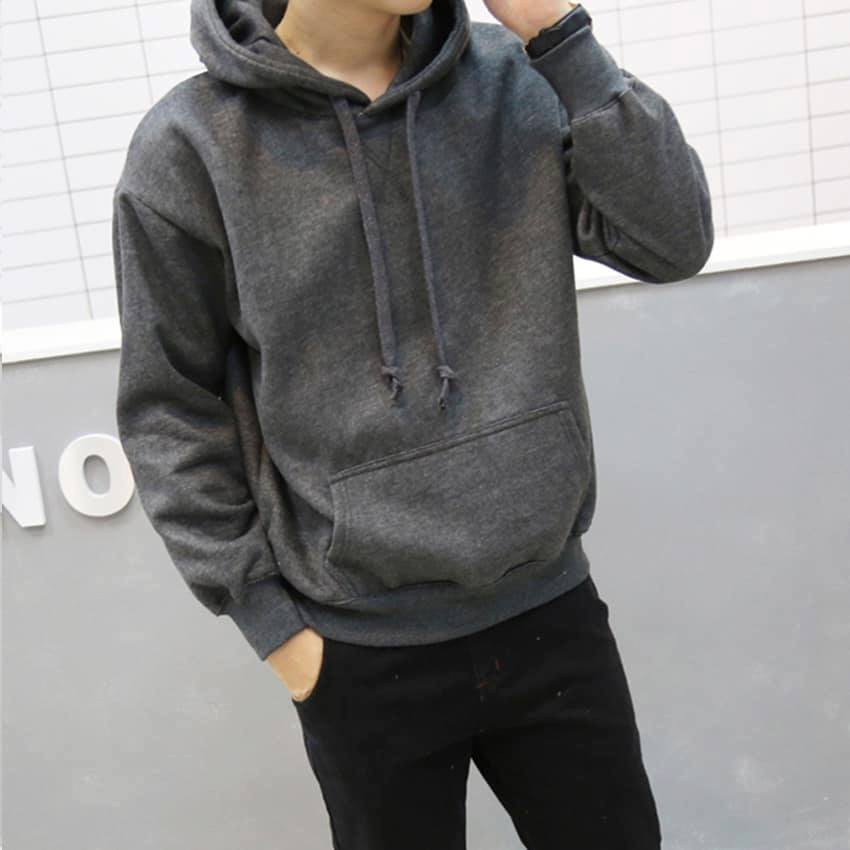 Áo khoác nỉ bông cotton dày mịn - hoodie form rộng unisex trơn basic - 2N Unisex | BigBuy360 - bigbuy360.vn