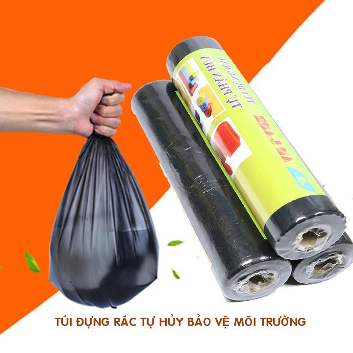 Cuộn Túi Bóng Đựng Rác Sinh Học Tự Phân Hủy Giúp Bảo Vệ Môi Trường Sống