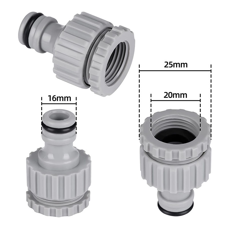 1 Đầu Nối Vòi Nước 2 Trong 1 CR1 / 2 Inch Và 3 / 4 Inch