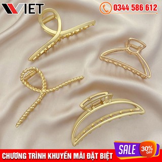 Kẹp tóc kim loại size to phong cách retro châu âu sang trọng