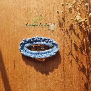 (Ảnh thật) Kẹp tóc móc len handmade dễ thương