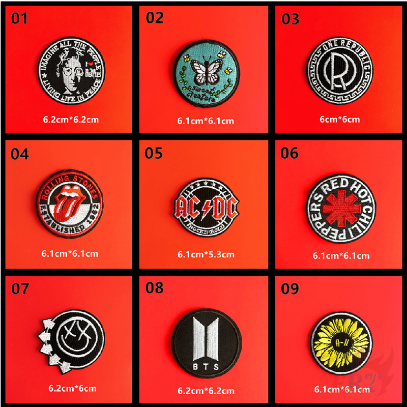 Sticker Ủi Thêu Chữ Phong Cách Hiphop Dễ Sử Dụng