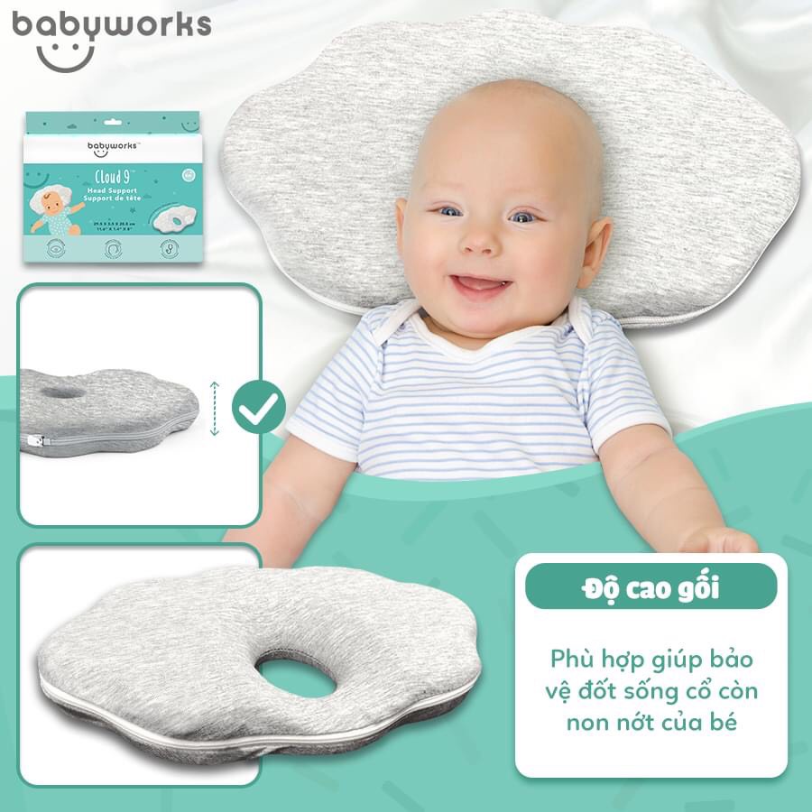 GỐI CHỐNG BẸT ĐẦU BABYWORKS