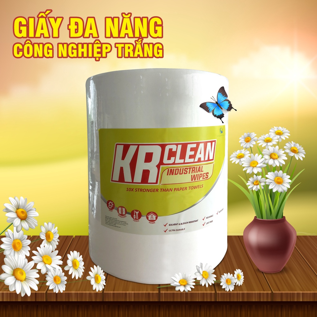 Giấy đa năng CÔNG NGHIỆP - Giấy đa năng dùng cho bếp-  Khăn vải không dệt đa năng (Alex ) Cuộn cắt rãnh