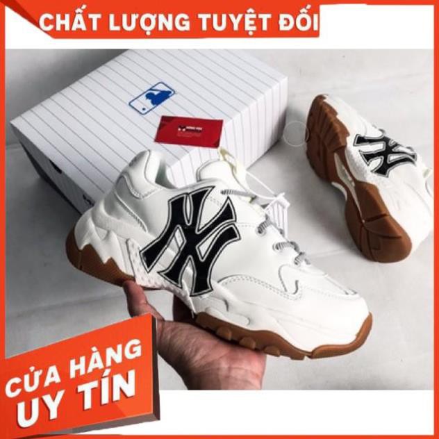 Giày MLB NY Đế Nâu-NY Đế Nâu- Giày Thế Thao Nam Nữ NY Đế Nâu [BẢO HÀNH 1 NĂM –FULL BOX BILL]