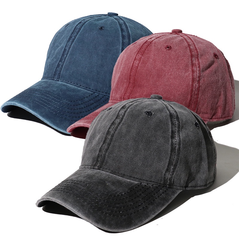 Mũ lưỡi trai LINJW cotton nhiều màu sắc trơn tùy chọn phong cách Hàn Quốc thời trang