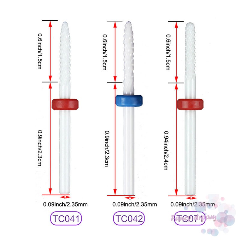 Set đầu mũi khoan kích thước 2.35mm hỗ trợ trong việc làm móng