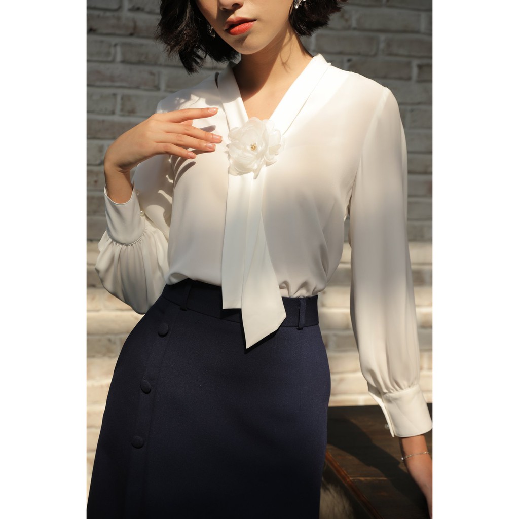 Chân Váy Nữ UNIVTH Korean Fashion Công Sở Dáng Chữ A Phối Cúc 2CA116