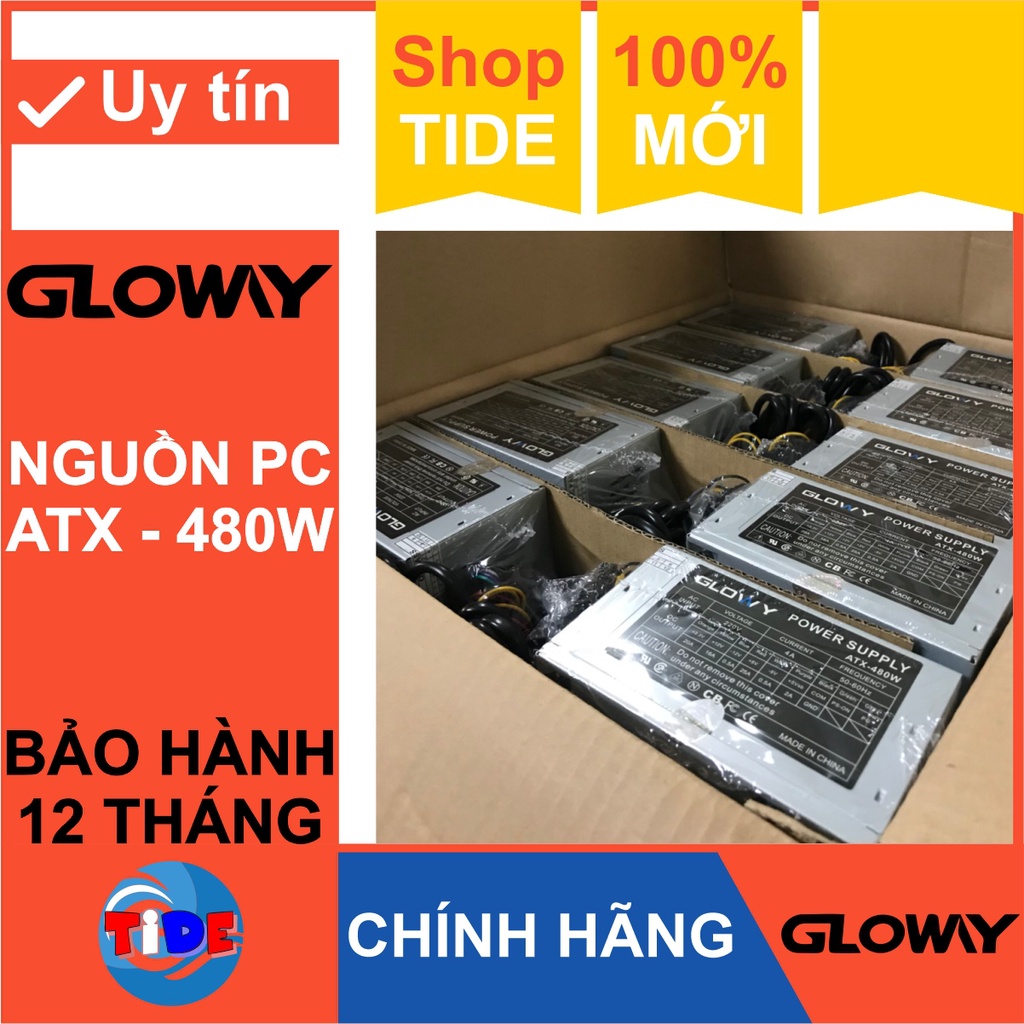 Nguồn 480W cho PC – Chính hãng Gloway – Bảo hành 12 tháng