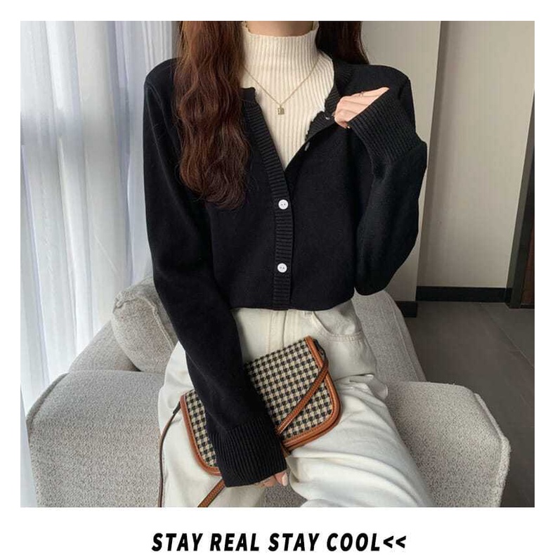 Áo Sweater Cổ Cao Giả Hai Lớp Dáng Ôm Thời Trang Thu Đông Hàng Mới 2022