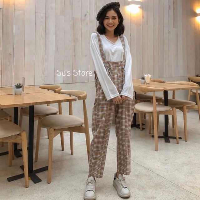 Yếm kẻ caro khuy sắt Y58 SUSTORE