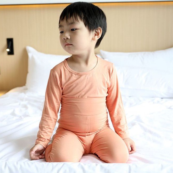 Bộ Dài Tay Thun Lạnh Cạp Cao MINKYMOM Quảng Châu Cao Cấp