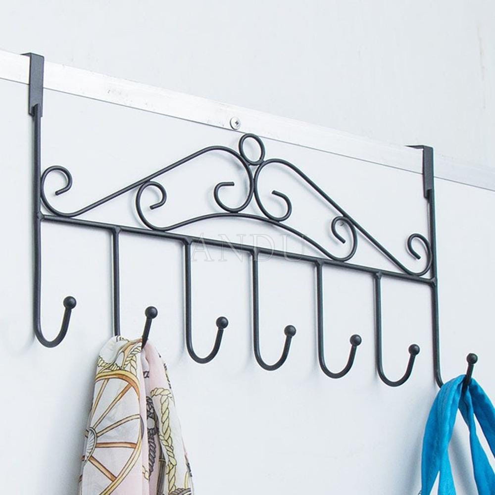 Móc Treo Quần Áo Sau Cửa , Thanh Treo Đồ 7 Móc Tiện Dụng