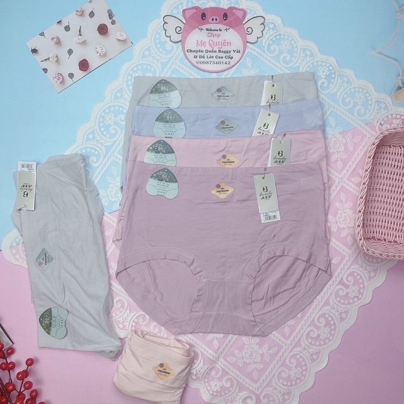 Quần lót nữ cotton cạp cao gen bụng nâng mông quyến rũ , chất liệu kháng khuẩn thoáng mát