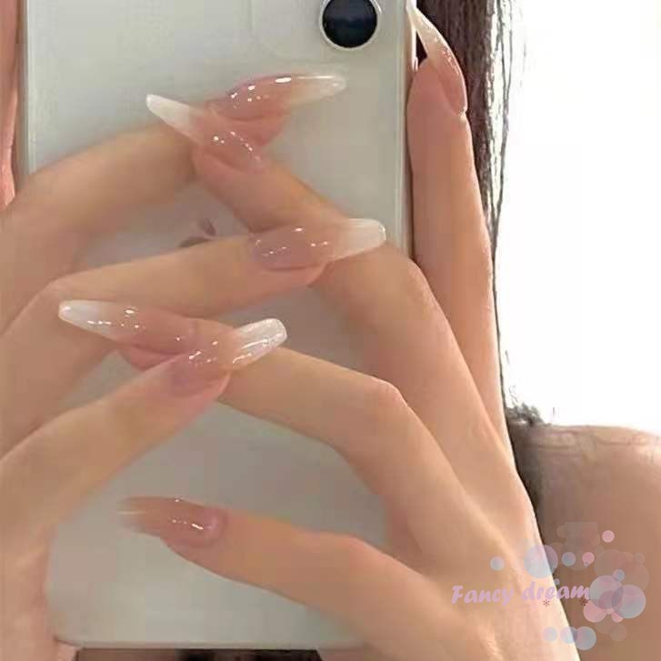 Set 24 móng tay giả thiết kế thời trang xu hướng có keo dán nhiều mẫu mã tùy chọn
