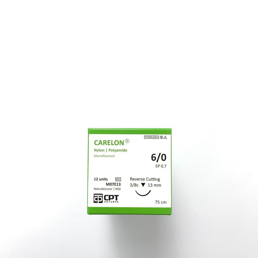 Lẻ 1 tép chỉ phẫu thuật CPT Carelon Silk Prolene CATGUT dùng khâu da, nhấn mí má lúm , thẩm mỹ đủ size  không tan tan ch