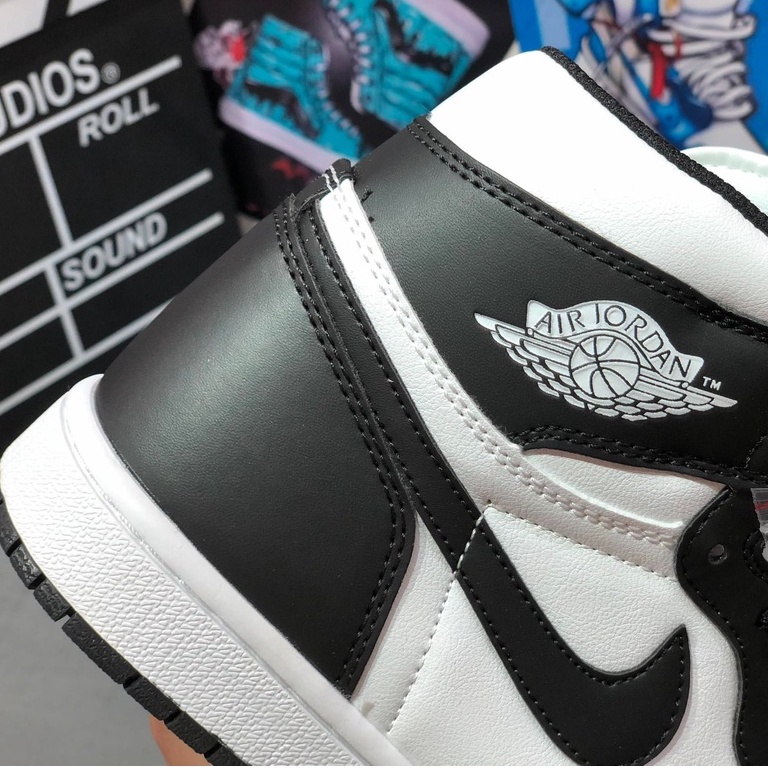 Giày Sneaker JD 1 High, Jordan cổ cao Panda Đen Trắng x OG.  SC chất lượng cao | BigBuy360 - bigbuy360.vn