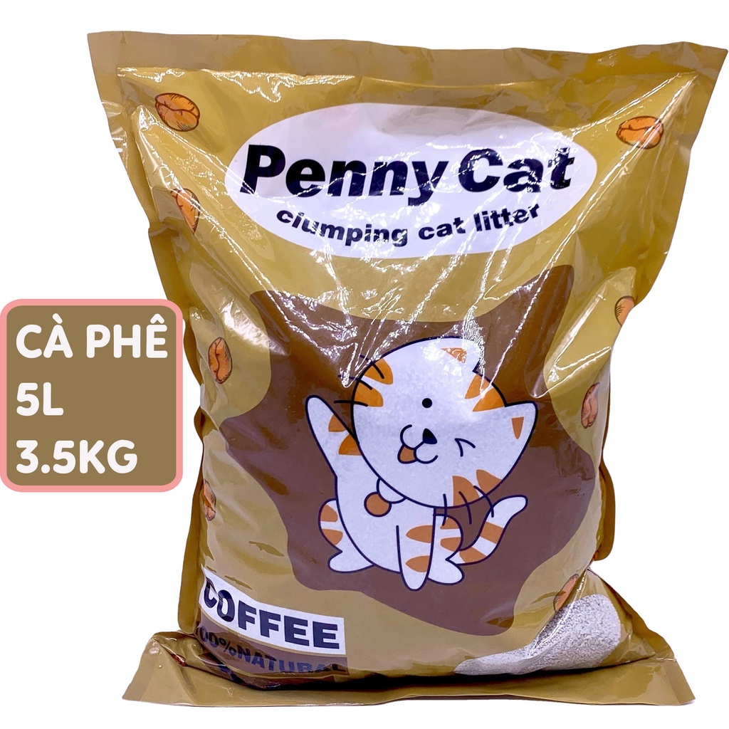 Cát vệ sinh cho mèo siêu thấm hút vón cục khử mùi Penny Cat
