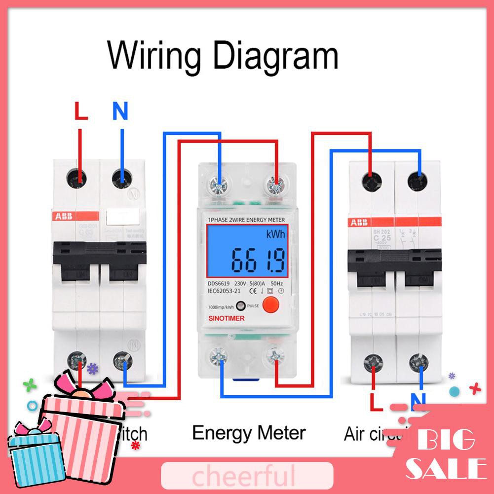 Thiết Bị Đo Điện Năng Tiêu Thụ Màn Hình Lcd