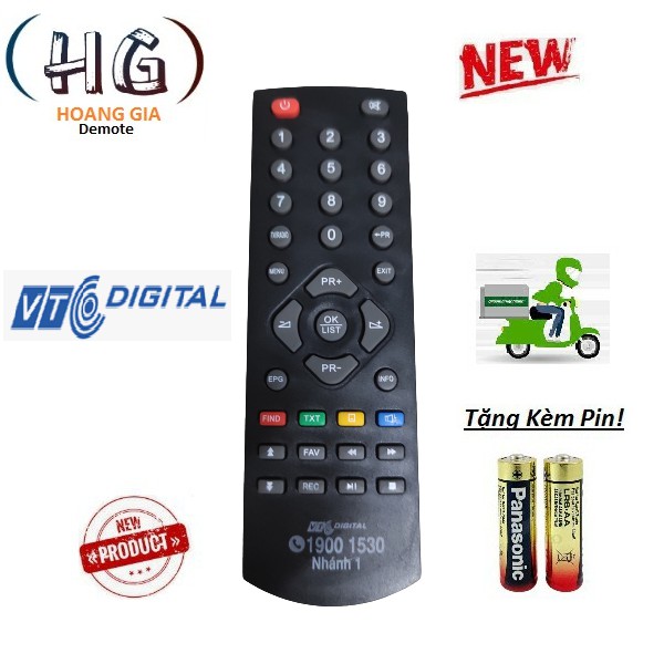 Điều Khiển Đầu Thu Kỹ thuật số VTC các loại model T201 T202 T203- Hàng tốt