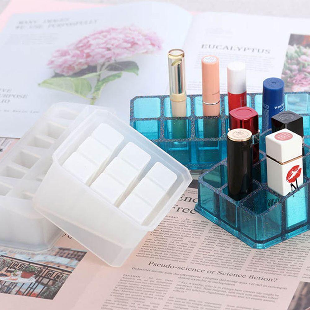 Khuôn Nhựa 9 / 12 Ô Làm Đạo Cụ|Giá Đỡ Son Môi Epoxy Resin Thủ Công