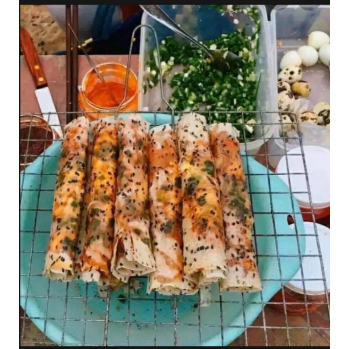 Bánh tráng nhúng mè đen loại 1- đặc sản Phan Rang - Tháp Chàm