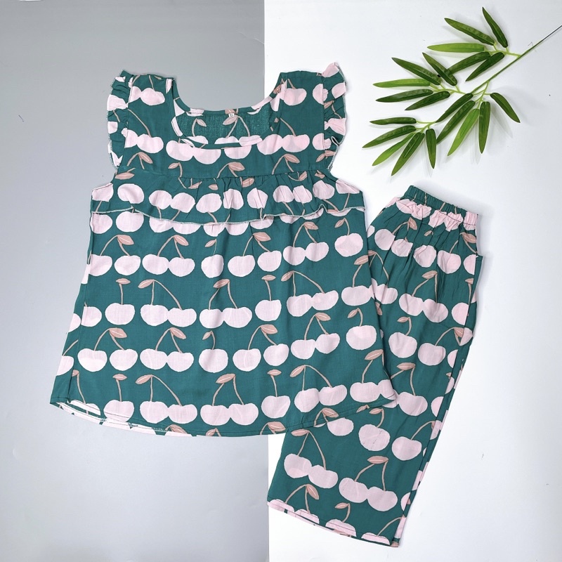 Đồ tole lanh nữ mặc nhà quần lửng áo cánh tiên, tole bigsize (45-70kg) | BigBuy360 - bigbuy360.vn