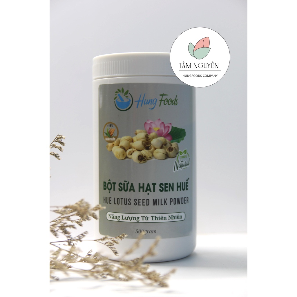 Bột sữa hạt sen Huế (Loại 500g) Sữa Thực Vật Chay ( Cam kết hàng chính hãng)