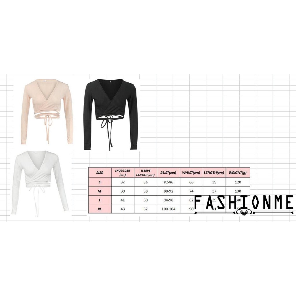 ღ𝓂ℰSexy Women Ladies Long Sleeve Tops Deep V T-Shirt Casual Blouse | BigBuy360 - bigbuy360.vn