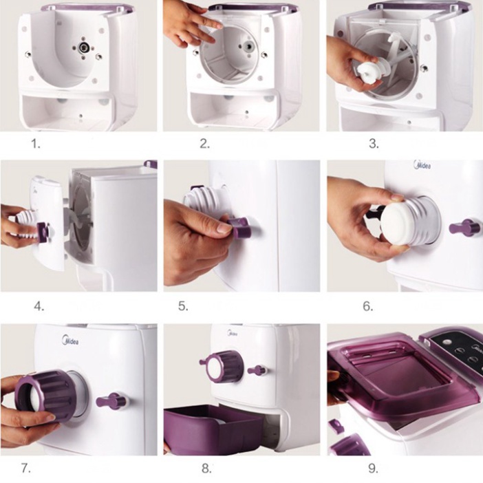 Máy làm mỳ tươi, làm nui tại nhà chính hãng Midea