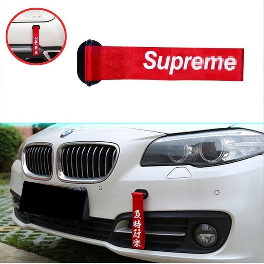 Dây Kéo Xe Hơi Supreme Tùy Chỉnh Thời Trang Cá Tính Sáng Tạo Trang Trí Cản Trước Xe Hơi Tinh Tế