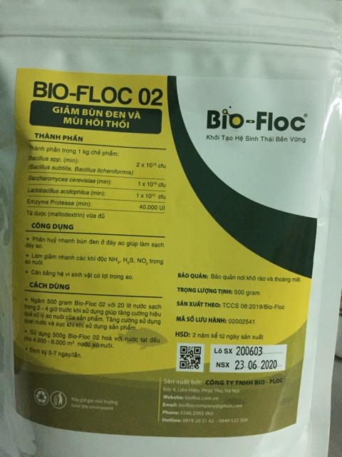 Men vi sinh đáy Bio-Floc 02