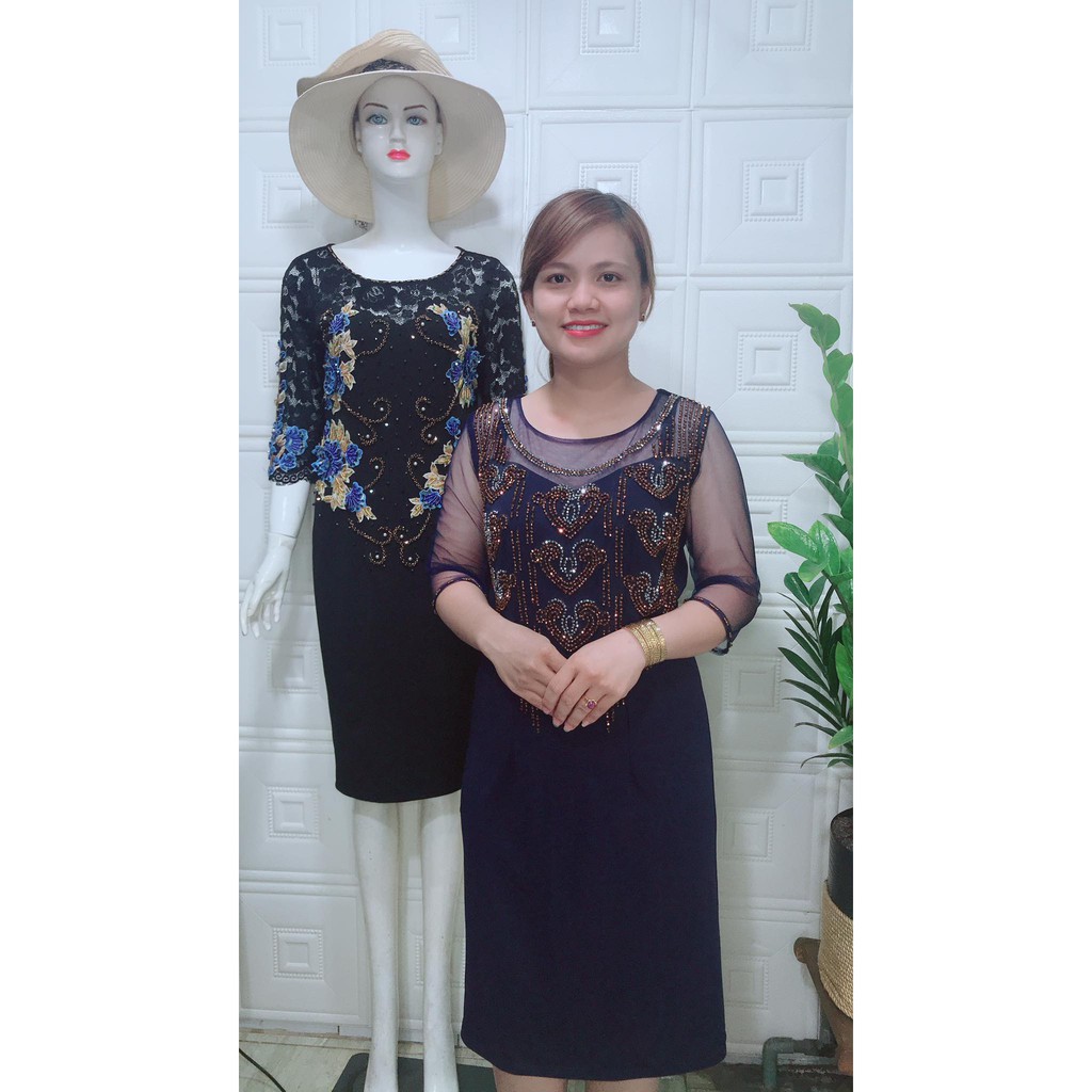 đầm trung niên nữ thiết kế cao cấp đầy đủ size