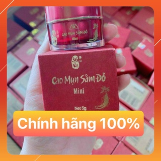 cao sâm mụn đỏ