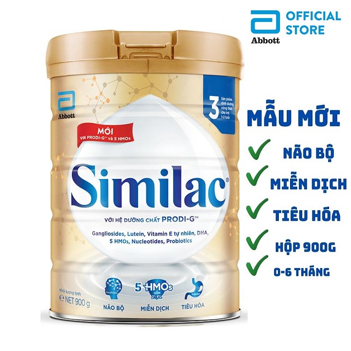 [Mẫu mới] Sữa Bột abbott similac 1/2/3/4 900g [Date mới nhất]