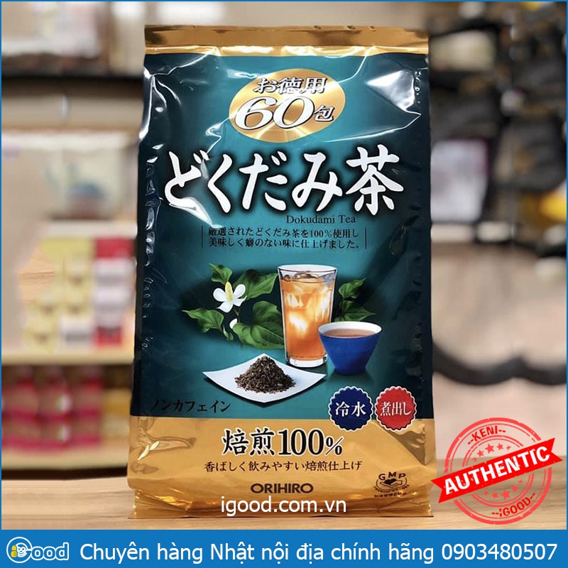 Trà diếp cá Dokudami Tea 60 túi lọc Orihiro Nhật Bản