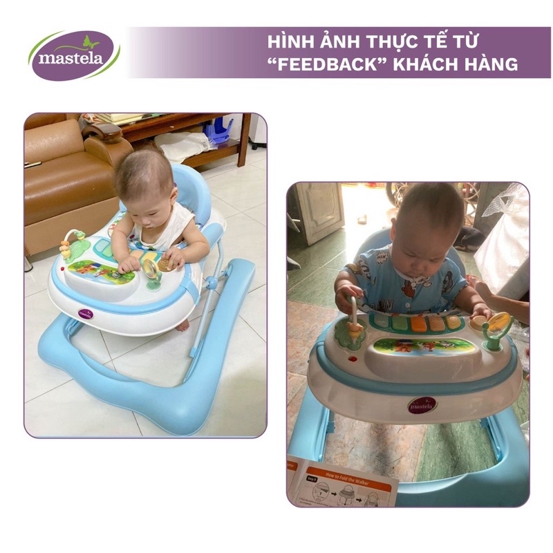 [ẢNH THẬT + VIDEO] Xe tập đi Mastela 2 giai đoạn có đồ chơi W1123UA6