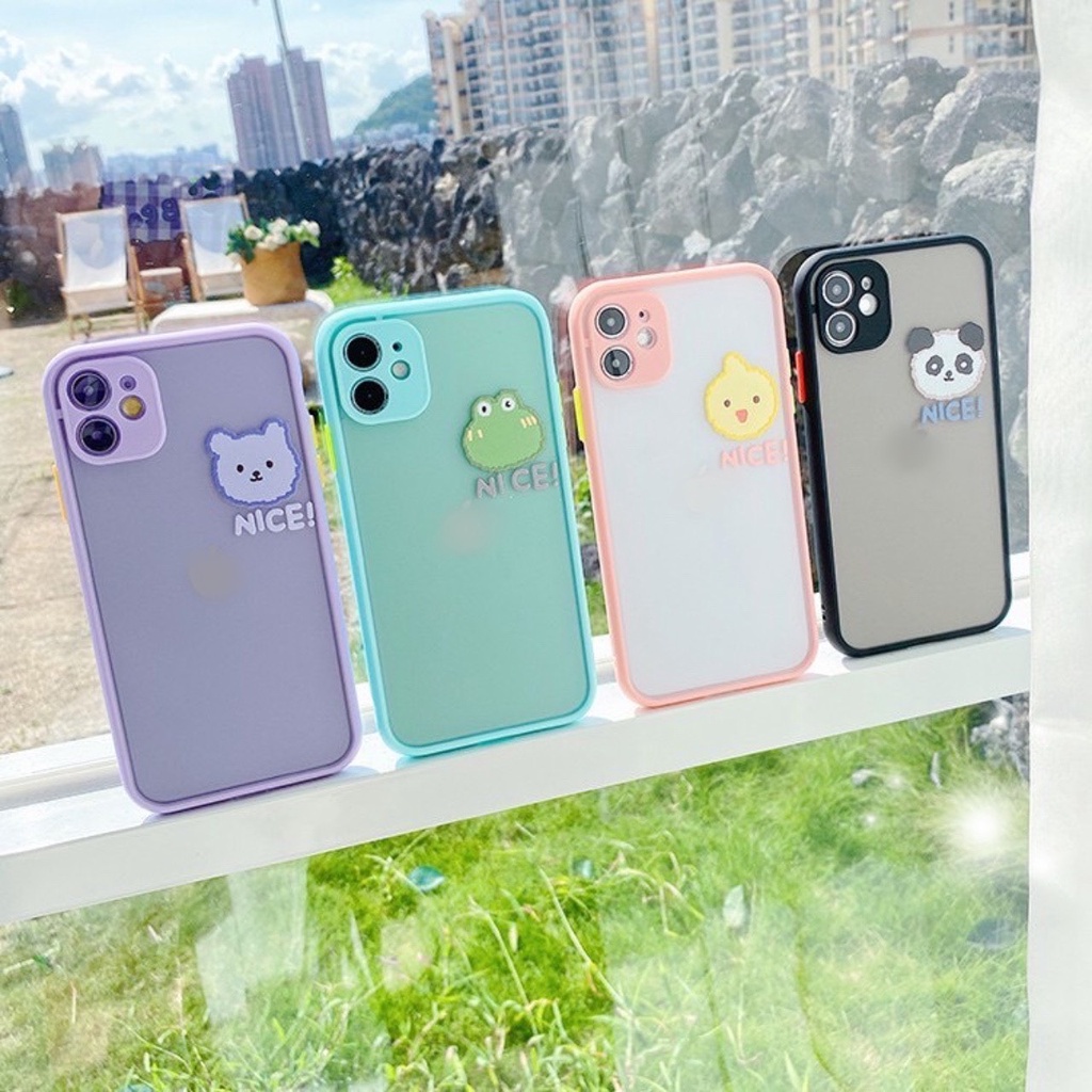 Ốp lưng nhám hình kute iphone 12