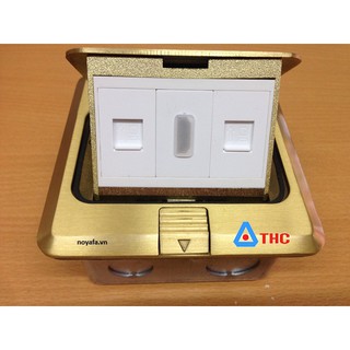ổ cắm âm sàn SPU 1B lắp hdmi + 2 mạng chính hãng SINOAMIGO