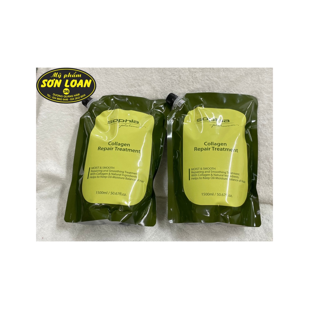 Sophia Korea Kem hấp phục hồi tóc Collagen Sophia Repair Treatment Platinum