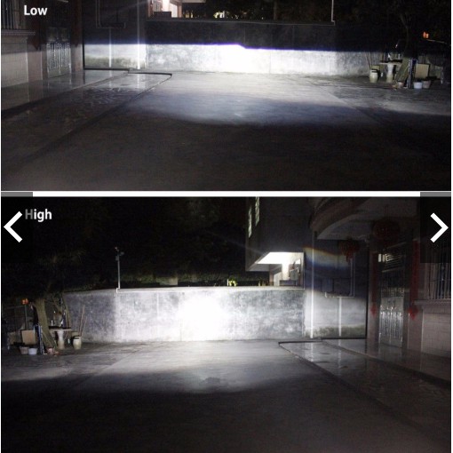 Bộ 2 đèn 2.5 HID Bi-Xenon cho xe hơi ô tô gương cầu thấu kính cắt sáng chống chói lóa bóng H1 chóa h4 H7