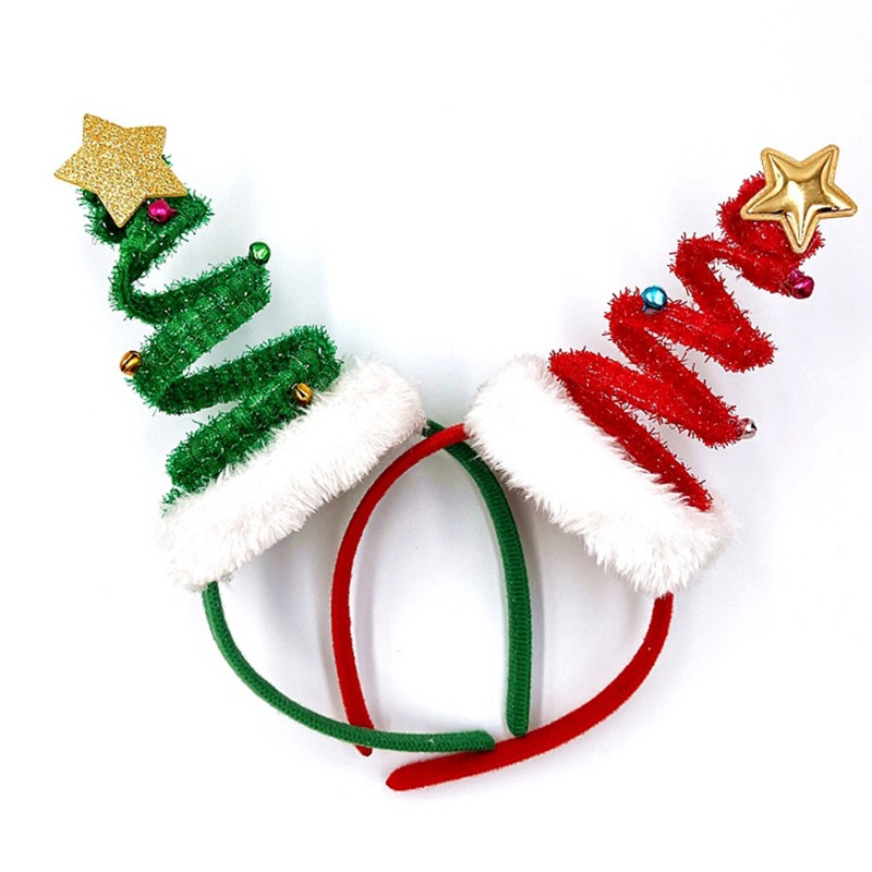Băng Đô Cài Tóc Hình Chuông Giáng Sinh Co Giãn Dễ Thương